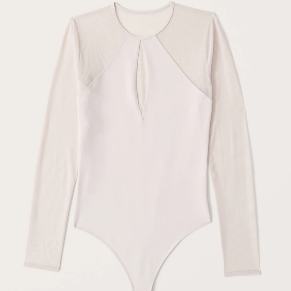 New! A&F Beige/Cream Bodysuit - Picture 1 of 4
